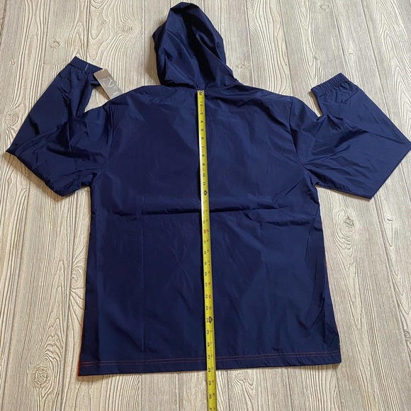 NHL Columbus Blue Jackets 1/4 Zip Pullover Windbreaker Mens M Pockets New - Picture 9 of 10